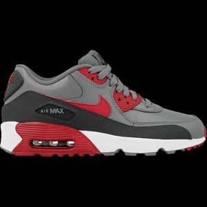 Nike Air Max 90 LTR GS 'Cool Grey' sneakers shoes size 7 Y / 8.5 women’s VGUC
